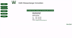 Desktop Screenshot of immo-weissenberger.de